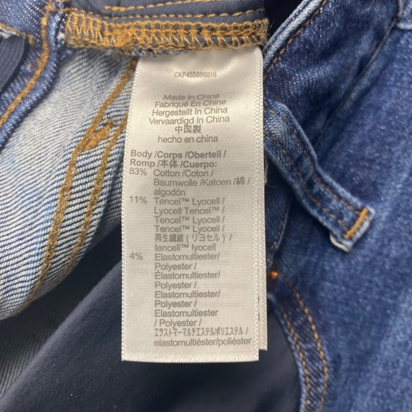 MADEWELL Maternity Side-Panel Adjustable Waist Jeans in Wendover Wash Size 25 - Picture 9 of 10